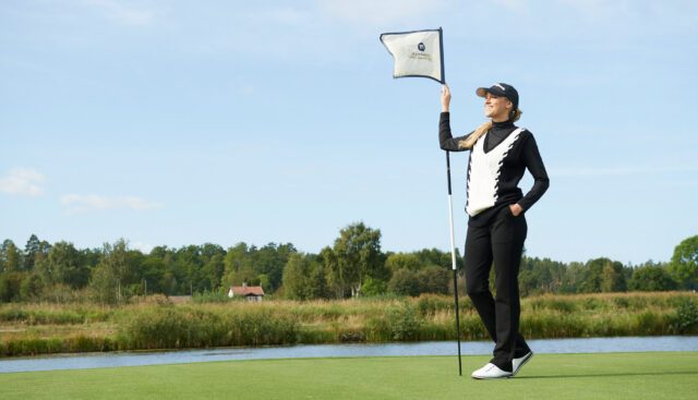 golfbana-flagga